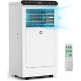 8,000 Btu Portable Air Conditioner Cools Rooms Up To 350 Sq.ft, 3-In-1 Functionality, Quiet Operation, Remote Control,24H Timer Black
