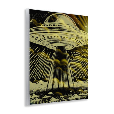 Mysterious Alien UFO Wall Plaque, design by Jesse Keith