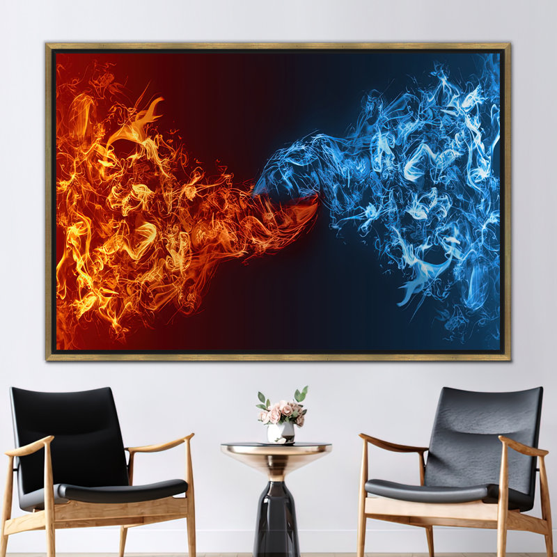 Print on Canvas, 25 cm H x 35 cm W, Framed Print without Mat, Gold