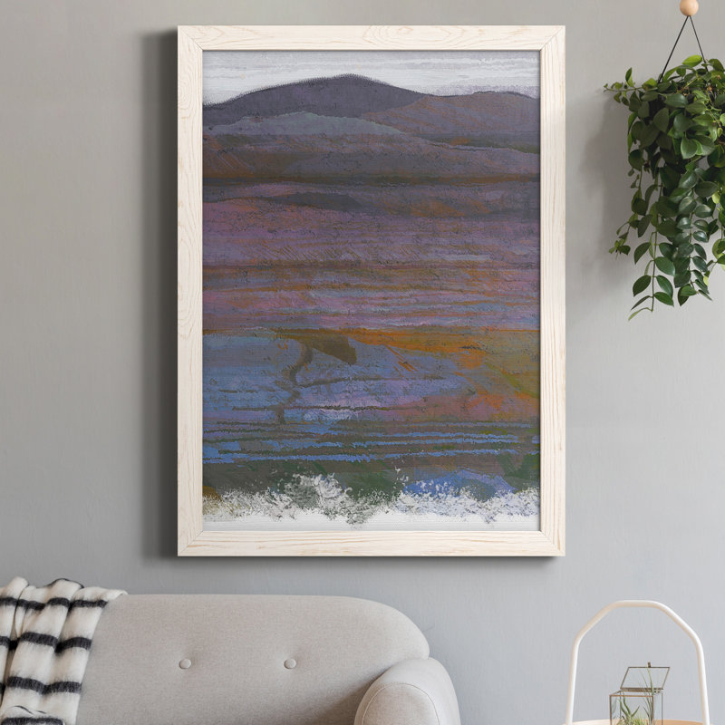 «Majestic Mountains II», peinture sur toile encadrée, Blanc, H 20 po x l 17 po x P 1 po
