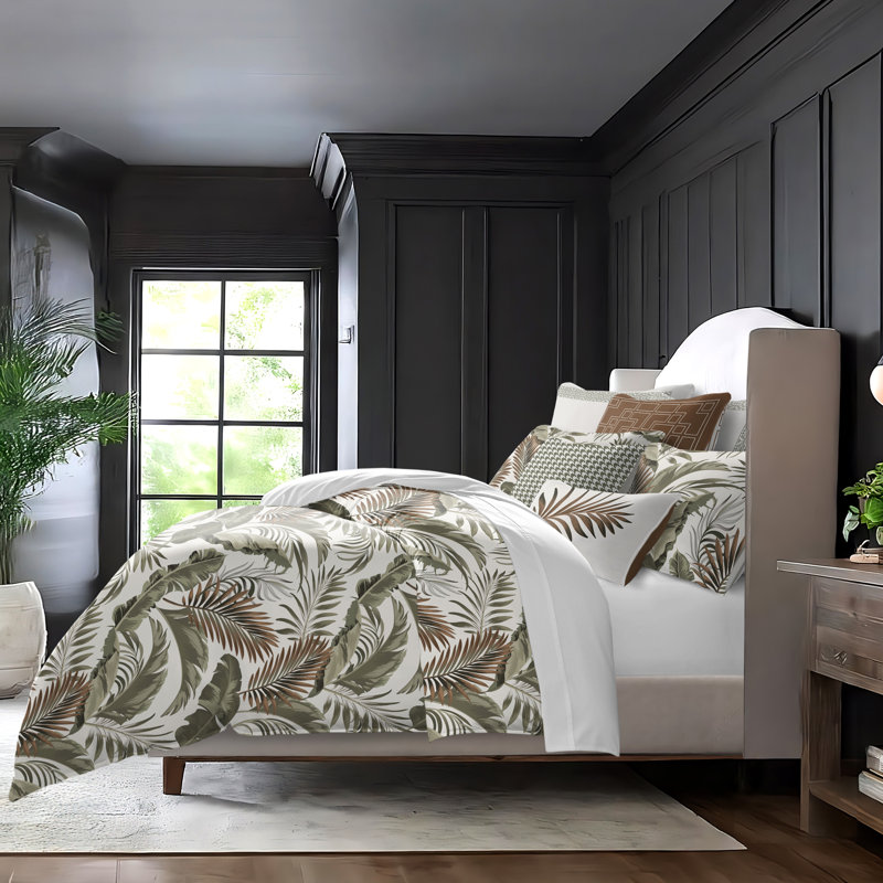 Frondosa  Copper Cotton Comforter Set  8 Piece, King Comforter + 7 Additional Pieces