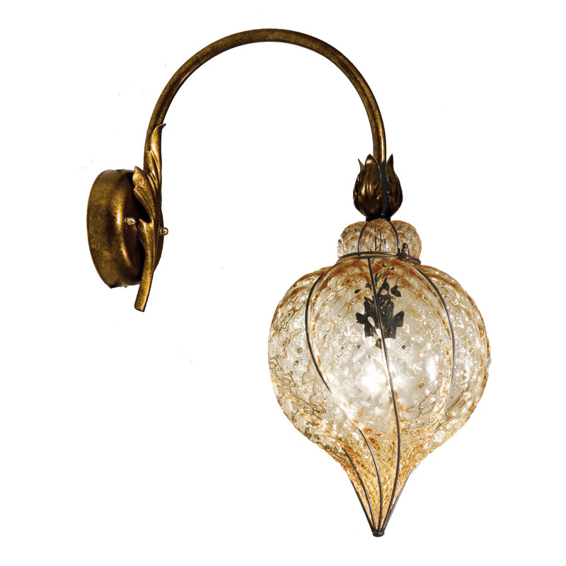 Goccia Armed Sconce, Amber