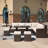 Outten 8 - Person Modular Patio Conversation Sets with Cushions-24741342
