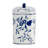 Chinoiserie Ceramic Jar Set of 3 with Lids – Decorative Floral & Geometric Ginger Jar Collection for Tabletop, Shelves & Entryway Styling – Blue & White