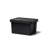 Like-it Plastic Storage Box Bin Black Shallow Organizer with Sliding Inner Tray for Pantry and Garage-106884488-106884491