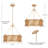 20.5" Woven Rattan Modern Drum Chandelier-1362967535