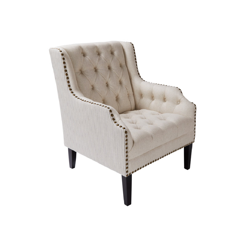 Fauteuil à oreilles rembourré Bassett