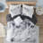 Cassiopeia Watercolor Tie Dye Printed Comforter Set with Throw Pillow-1764157640-1823098304