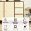 Buffet en bois manufacturé beige et cerisier-569063588