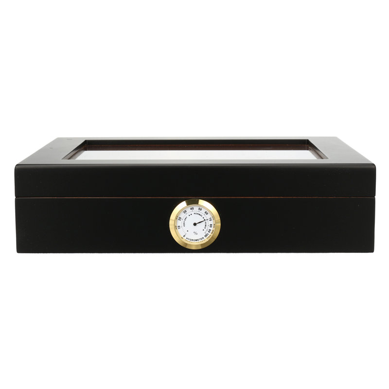 Blue Elephant Solid Wood Decorative Bin, Black