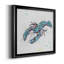 Bulle de homard bleu - peinture sur toile encadrée-282007020-282007009