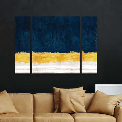 3 Panel Wall Art Set - Emel Tunaboylu 'Fenernahce 2' Canvas Wall Art for Living Room, Bedroom, or Office Decor by 