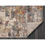 Tapis abstrait en polyester tissé à la machine en beige / gris-1403638968