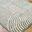 Machine Washable Shaggy Boho Grass Green Area Rug-628688056