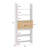 Modern Ladder-Style Bookshelf With Drop-Down Desk And Adjustable Shelves – Multi-Functional Study Space With Hidden Storage