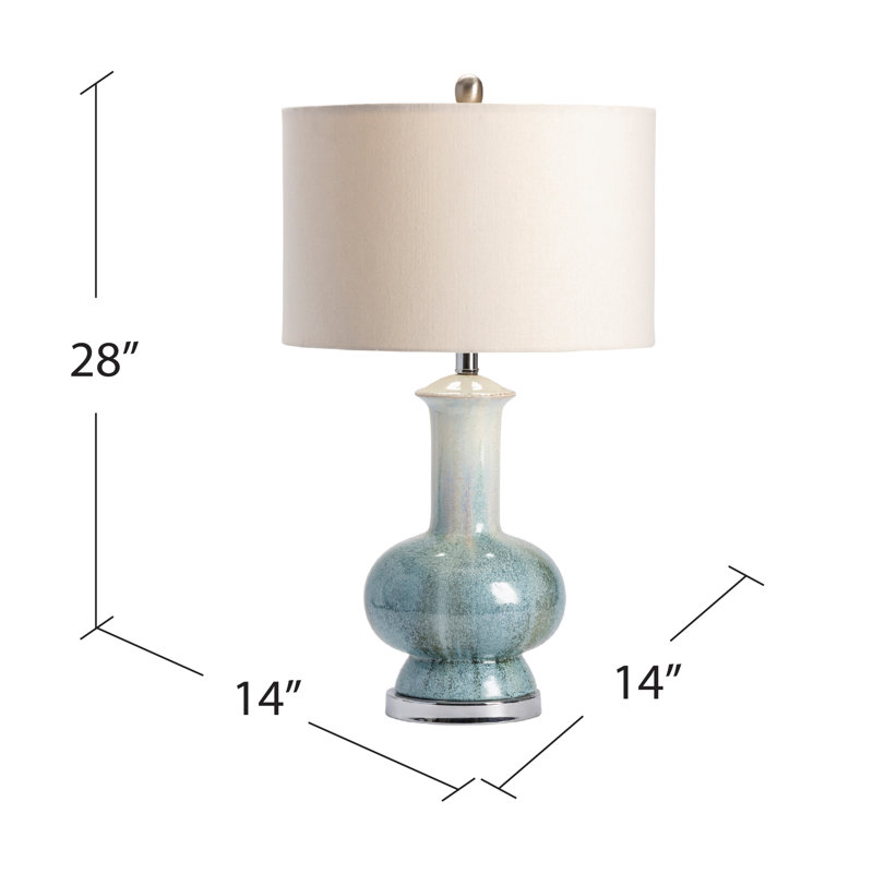 Lampe de table turquoise 28 po Craig