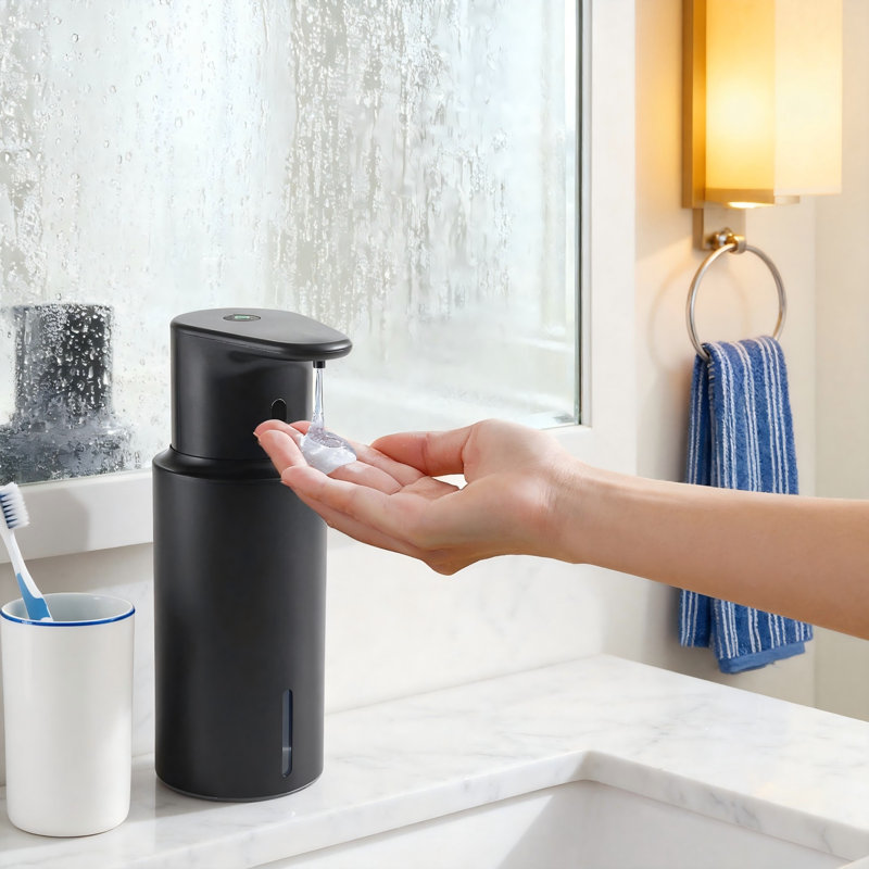 Automatic Touchless Soap Dispenser, 1-Pack, (Black), Black