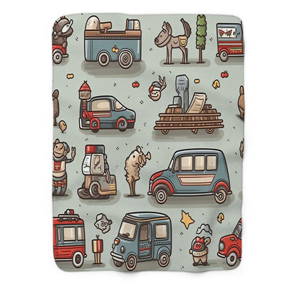 Small-scale vehicles - 1 Piece Premium Blanket