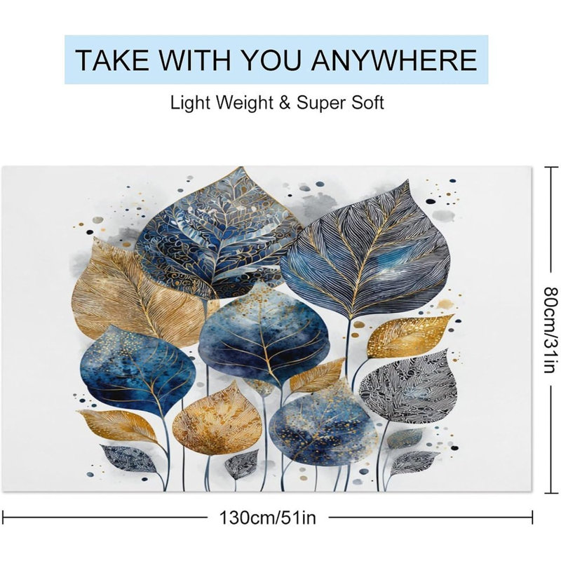 Serviettes de plage Glam Textures Leaf