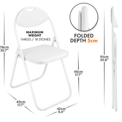 Faux Leather Banquet Folding Chair Folding Chair
