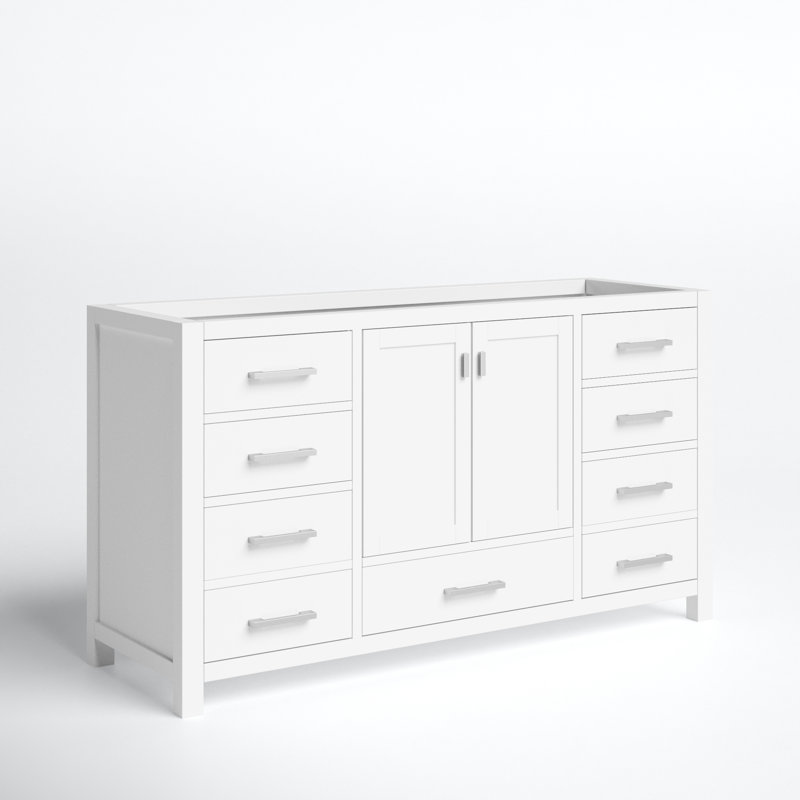 Reba 60'' Single Bathroom Vanity Base Only, White