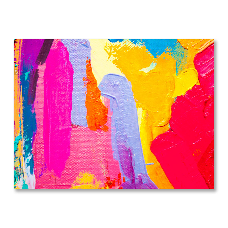 Rainbow Splash - impression sans cadre, H 30 po x l 40 po, Métal