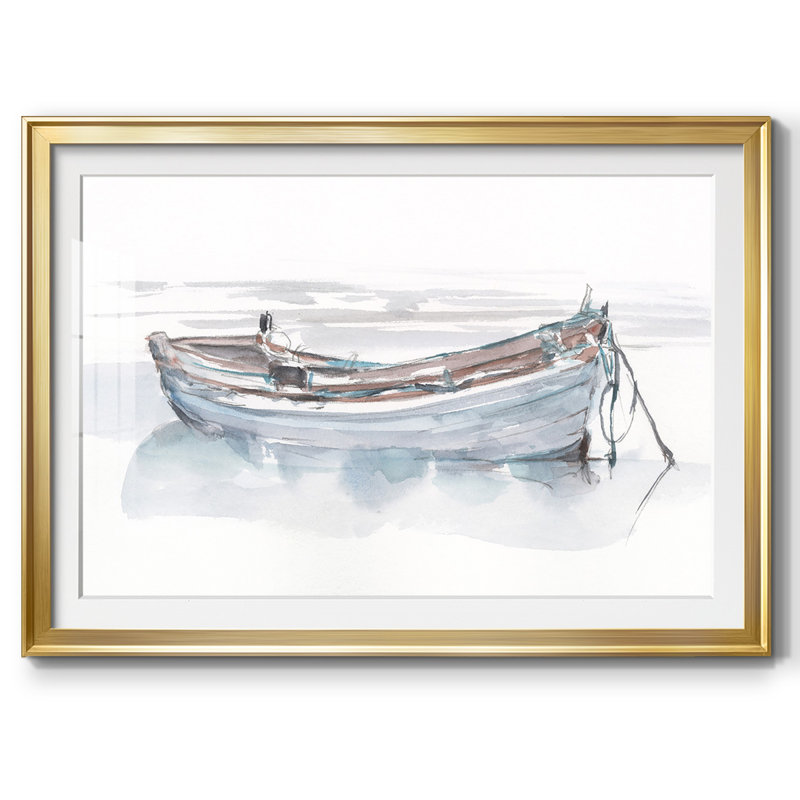 «Rolling Fog I», impression sur papier, Or, H 27 po x l 39 po x P 1,5 po