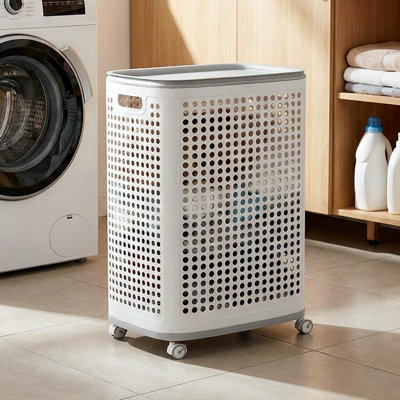 Plastic Laundry Basket with Handles