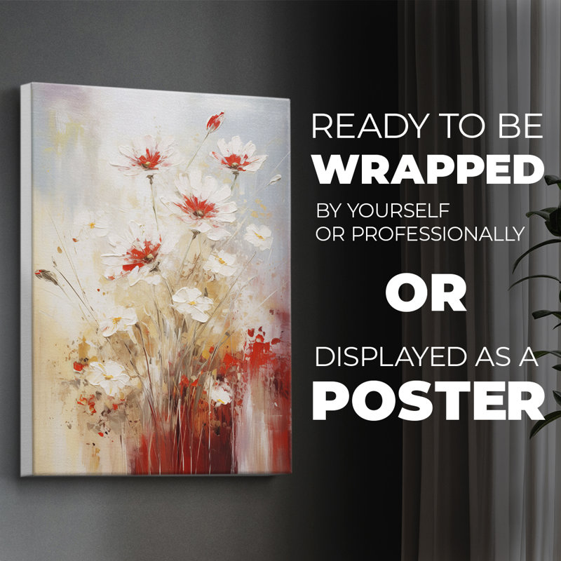 FLORAL Series CCXC III - Impression sur toile seulement - NON CADRE, H 12 po x l 8 po