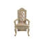 Fauteuil d'appoint en cuir reconstitué champagne