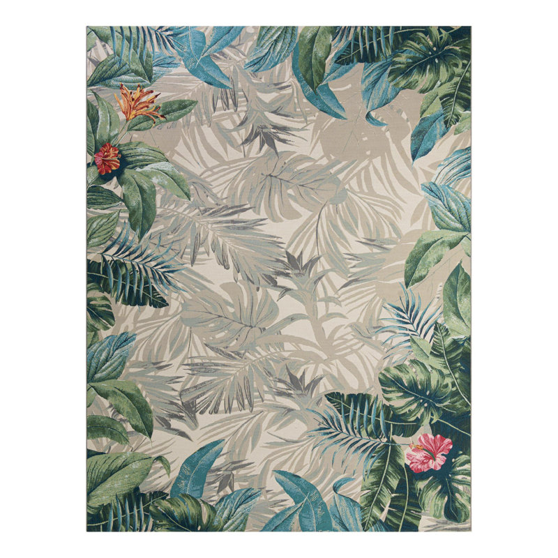 Anniston Multi_Unique Loom Kula Outdoor Modern Rug, Rectangle 10' x 13'1"