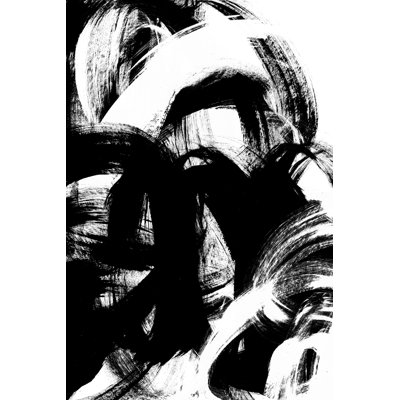 Onyx Swipe II - Wrapped Canvas Painting