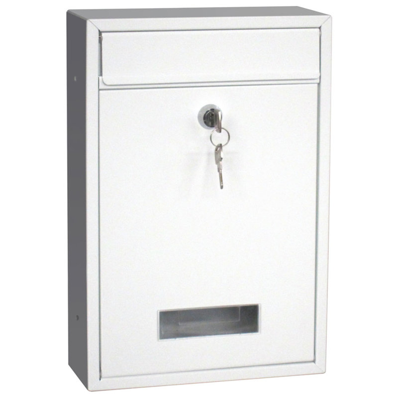 Wall Mounted Post Box, White