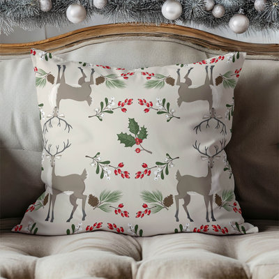 Coussin décoratif d'intérieur Botanical Deer