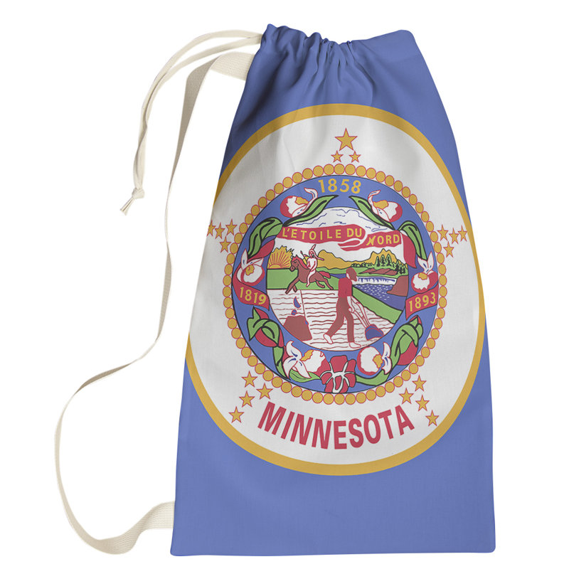 Sac à lessive US State flag, Grand (H 76,5 po x l 29,5 po x 1,5 po), Minnesota