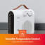 Geepas 2000 Watt 6820 BTU Electric Compact Space Heater with Adjustable Thermostat