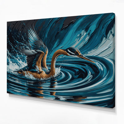 Art mural gris sur toile faune