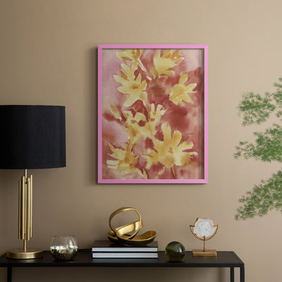 Reproduction encadrée «Ble donnant des fleurs I» - bois massif