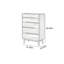 Commode décorative simple et polyvalente