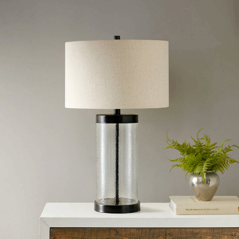 Lampe de table en verre