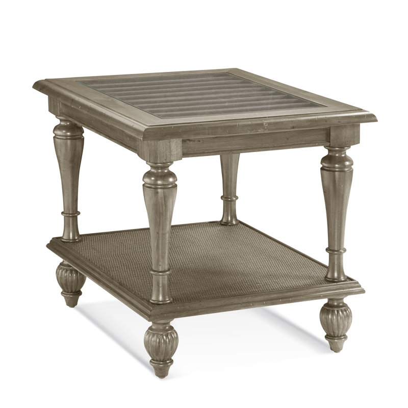 Grand View End Table, Stone Hearth