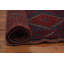 Tapis de couloir afghan traditionnel rouge et bleu fait à la main 2 x 8