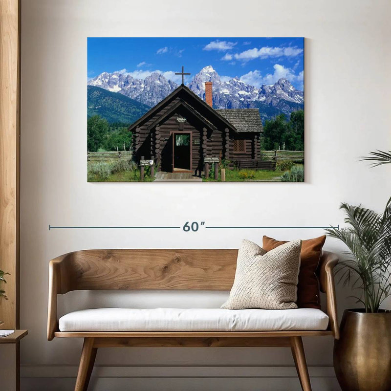 Adella Log Cabin Style Chapel, 30" H x 45" W