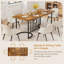 Angeliene Rectangular Dining Table with Iron Base