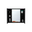 Armoire à pharmacie houblon, double porte, miroir, une tablette extérieure-540992630