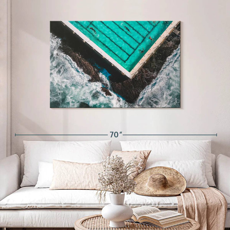 Rorry The Pool By The Beach, 30" H x 45" W