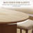 Joerg Oval 71" Matte Sintered Stone Dining Table for 6 Person, Solid Wood Legs for Diningroom