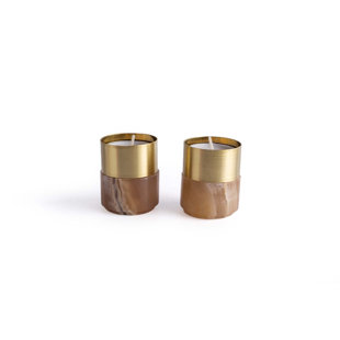 2'' H Stone Tabletop Candle Accessories