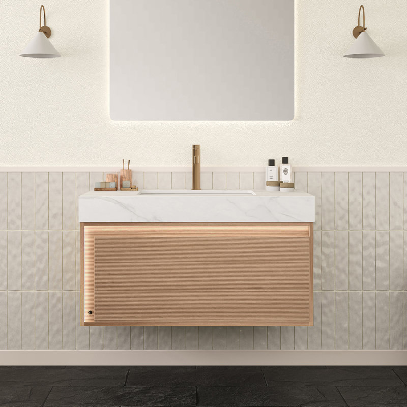 Ensemble de meuble-lavabo grillagé 36 po, Au centre, L 36 po