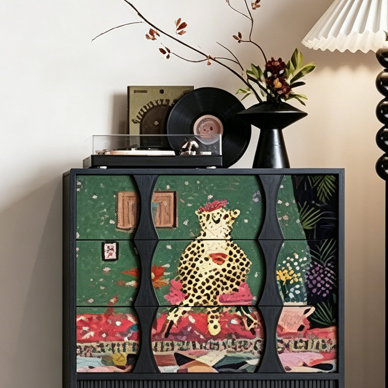 Commode d'appoint de style rétro français